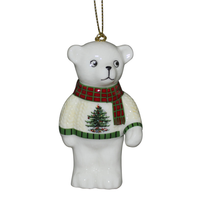 Christmas Tree Teddy Bear Ornament