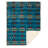 Turquoise Southwest Plush throw