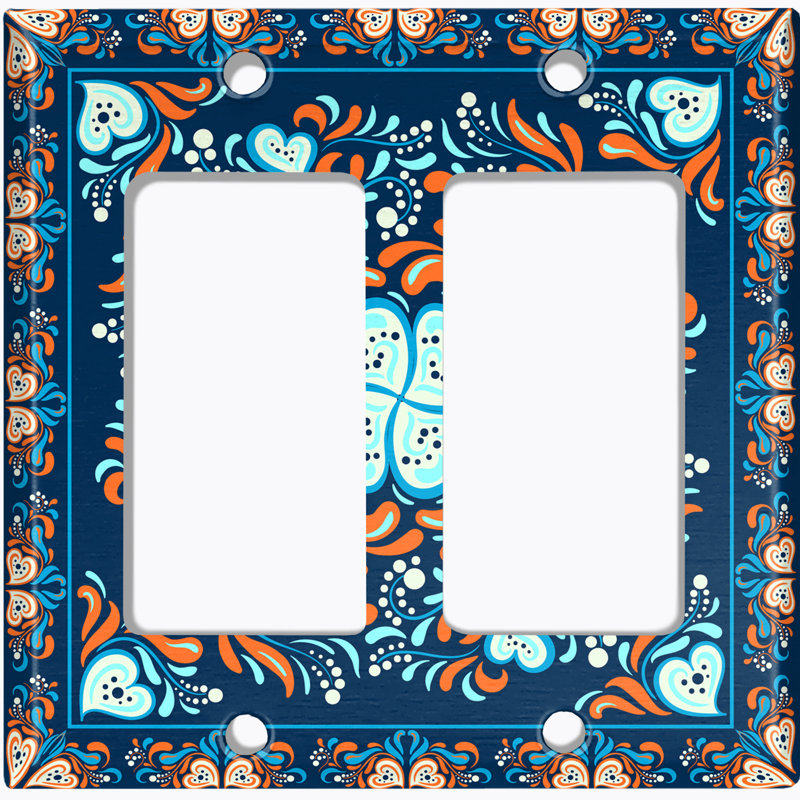 Plaque murale berçante Contemporary, Bleu / bleu sarcelle