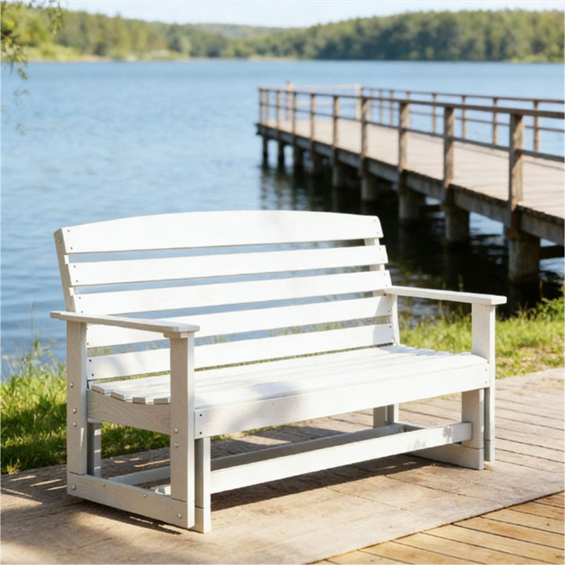 Dossier et chaises de patio à finition blanche avec blanc vieilli 28,8 x 49,5 x 34,2 po