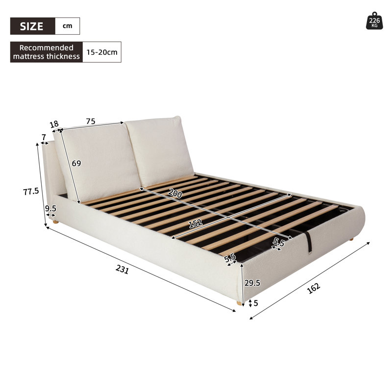 Upholstered Ottoman Storage Bed
