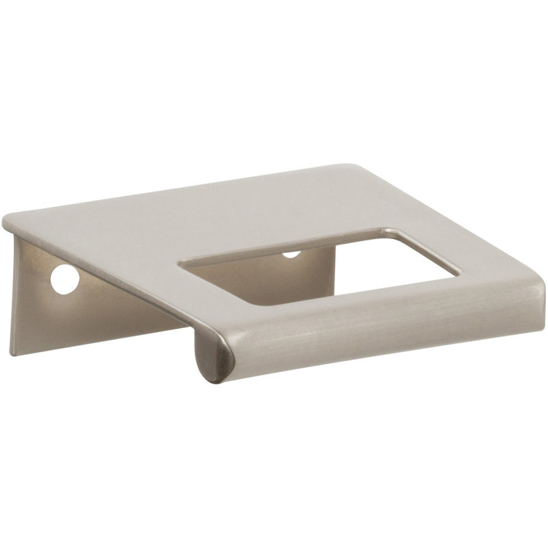 Mid Century 1 1/4" Center to Center Finger pull, Brushed Nickel, 1 1/4"