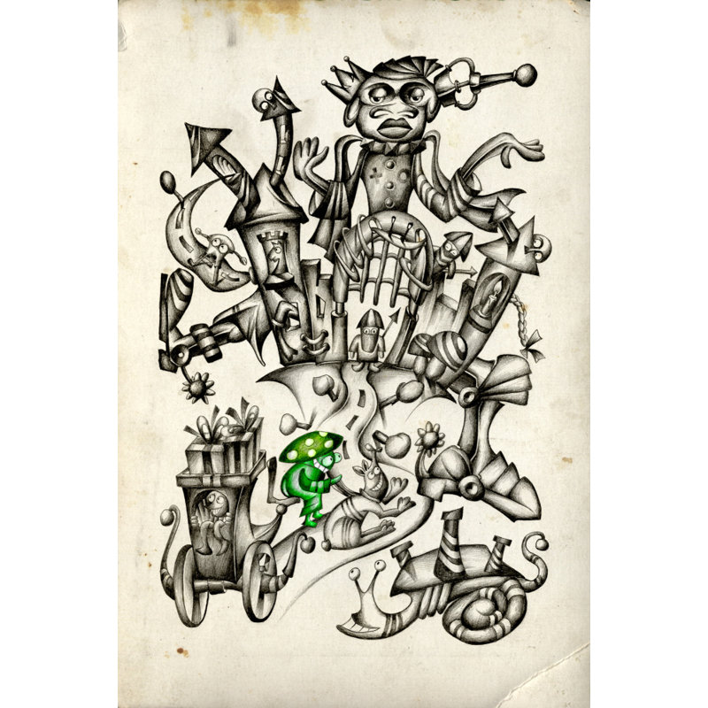 A mushroom cabbie No. 2, 50.8 cm H x 76.2 cm W
