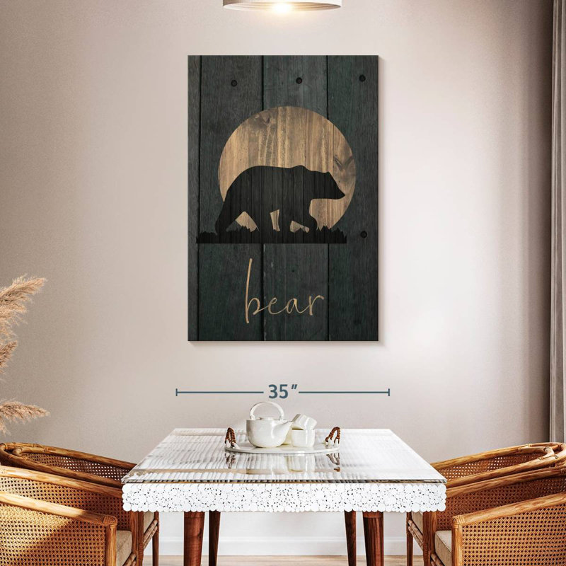 Brampt Wilderness Wood Bear, 48" H x 32" W