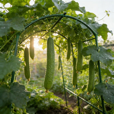 Cucumber Trellis For Raised Bed