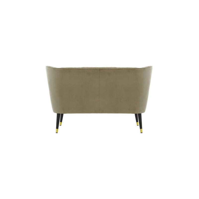 Airiel 2 Seater Velvet Sofa, Brown