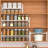 Expandable And Stackable Kitchen Cabinet Shelf Organizer, Adjustable Metal Pantry Storage Rack For Cabinets, Countertops, And Cupboards, Heavy Duty Rustproof Design, 2 Pack