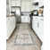 Medallion Design Performance Gray/Brown/Blue Machine Washable Area Rug