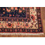 Tapis bleu fait à la main 5 x 6 po