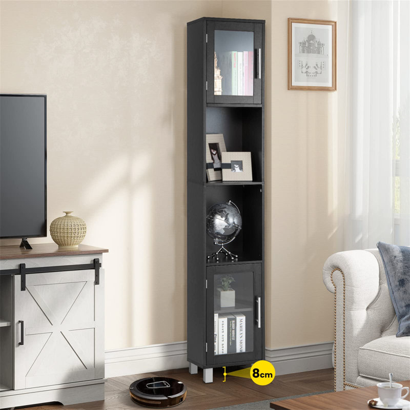 Ardalia Linen Cabinet, Black