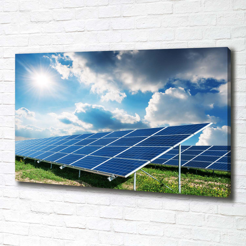Solar Batteries - Wrapped Canvas Print