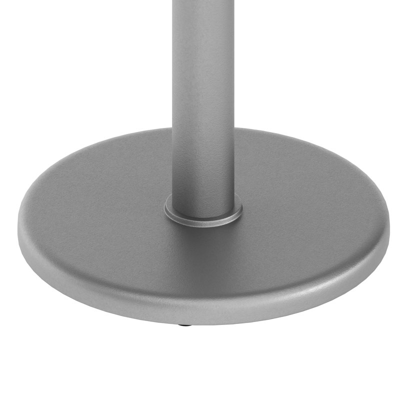 Base de table de restaurant Jackson Heights, 18 po, Argent argent