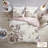 Elegant Floral Bedding Sets, Cotton Polyester Blend, Shabby Chic Bedroom Décor