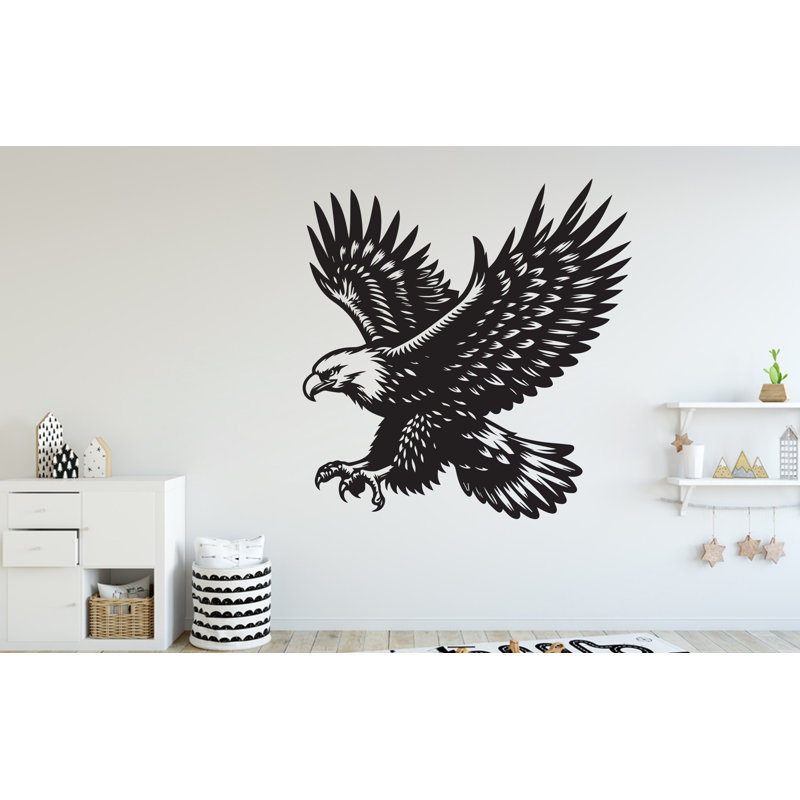 Adhésif décoratif aigle, décorations pour aigle, enfants, art mural, aigle, H 44 po x l 44 po, Vert lime