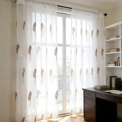 Semi Sheer Curtain Pair