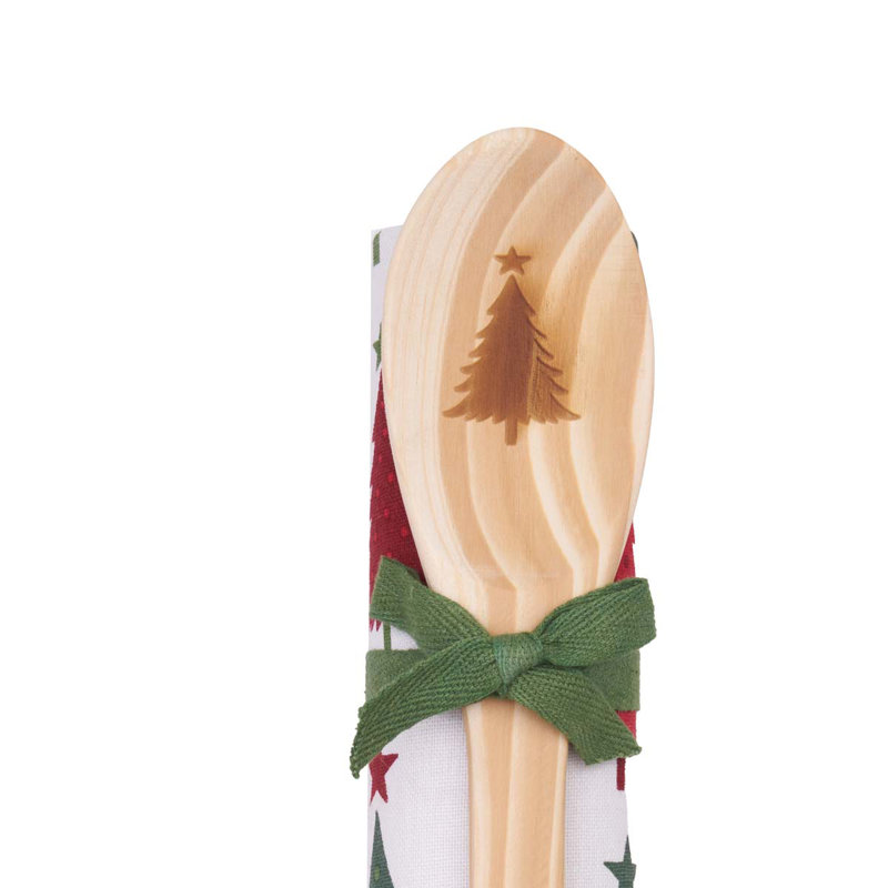 Ensemble de 2 serviettes Whimsical Xmas Tree