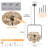 Modern Dimmable Glass Bubble Sphere Chandelier, Dia 15"-1908681392-1908681390