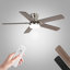 Ventilateur de plafond moderne à 5 pales avec lumière DEL et télécommande Derick-369074906-381123692