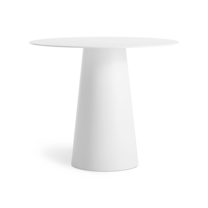 Circula Round Dining Table, White, Standard (30" Height), 36" W x 36" L