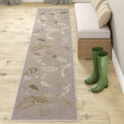 Tapis gris en laine et viscose touffeté à la main Autumn Martha Stewart