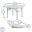 120cm Round Folding Table with 4 Chairs