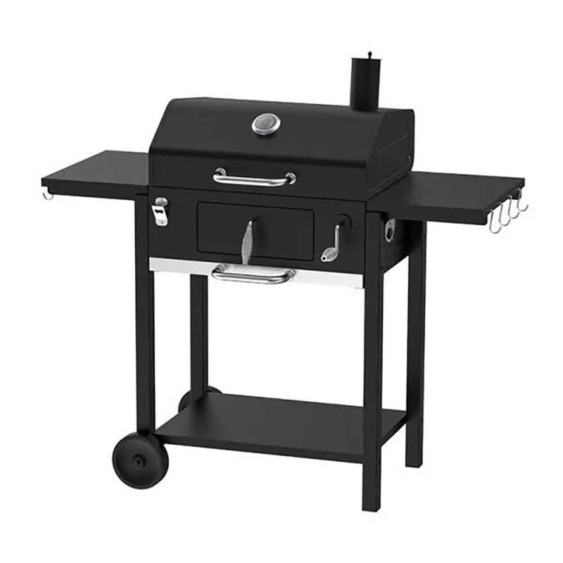 Chariot barbecue au charbon de bois