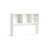 The College Cube Dorm Desk Bookshelf with Outlet - White