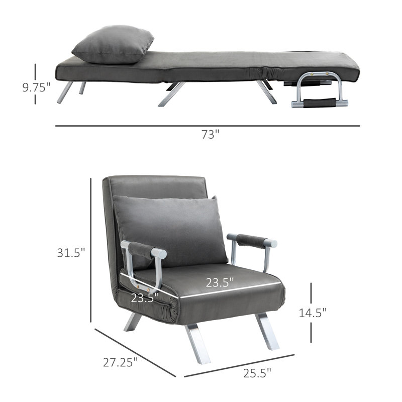 Chaise berçante moderne en tissu avec dossier réglable