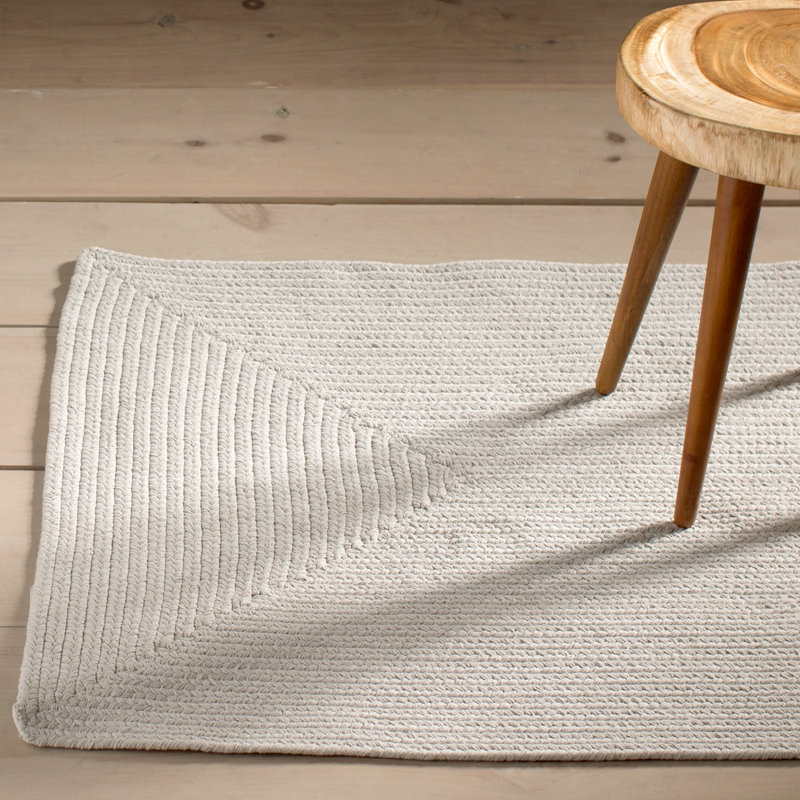 Garbrand Hand Woven Cotton Geometric Rug, Rectangle 9' x 12'