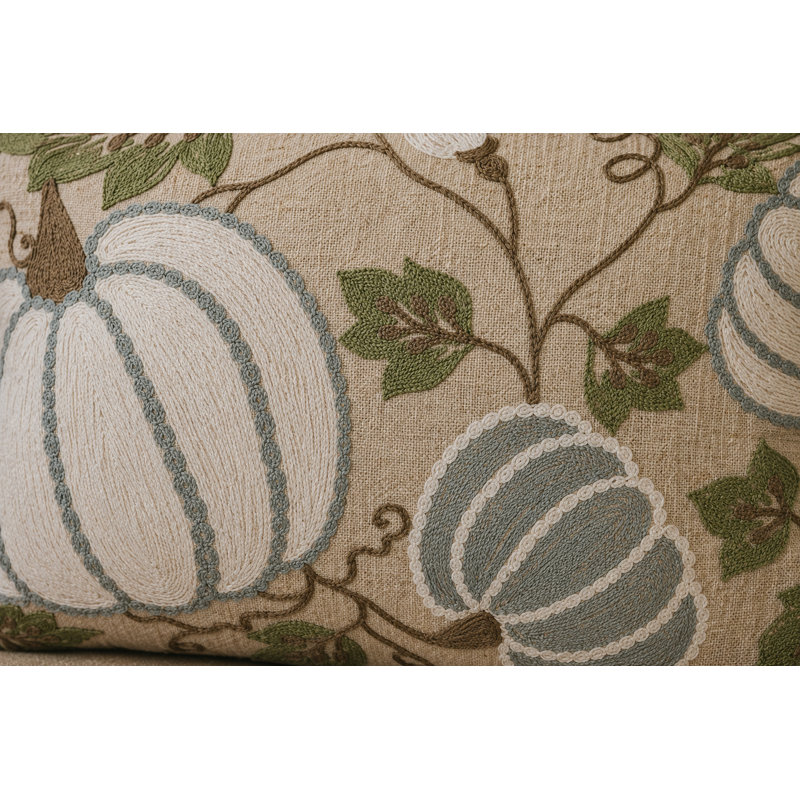 Embroidered Throw Pillow