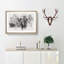 The Majestic Elephant Watercolour - Single Picture Frame Print on MDF-56740179-56740182