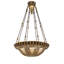 Luminaire suspendu 6 lumières Fleur-de-lis 28 "