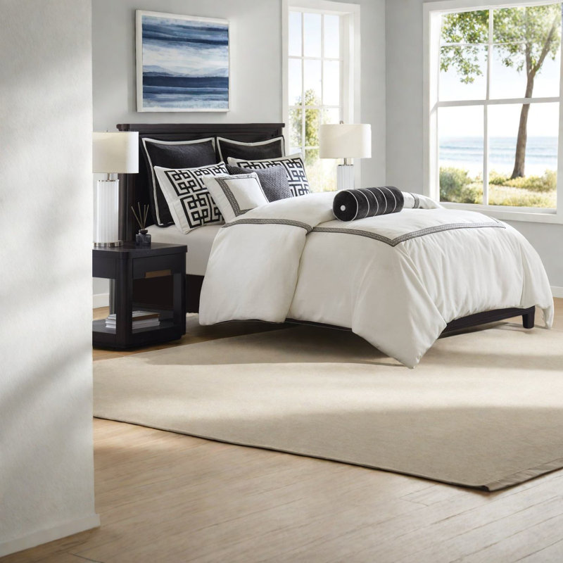 Ensembles de literie pour grand lit surdimensionnés luxueux, édredon en polyester avec broderie moderne, parfait pour la décoration intérieure