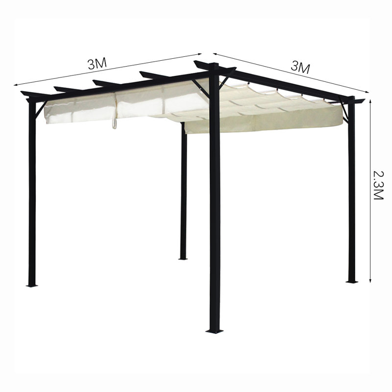 Elevado 3m x 3m Steel Patio Gazebo