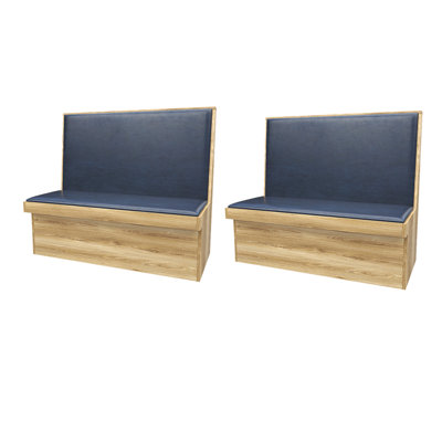 Modern Fashion Simple Cafe Restaurant Benches Faux Leather Upholstered Bench