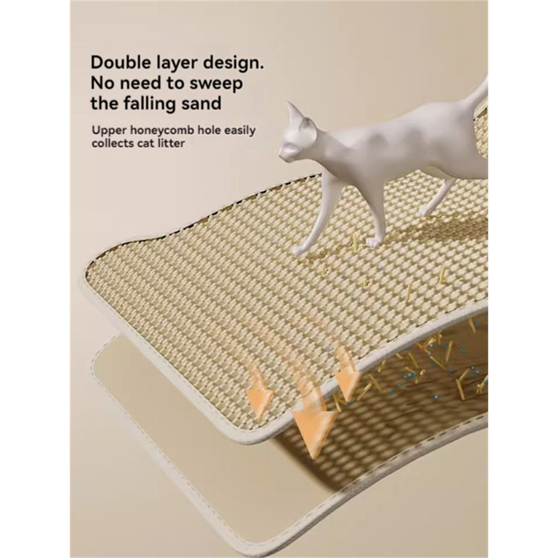 Tapis de litière en plastique, H 0,11 po x l 23,62 po x P 17,71 po