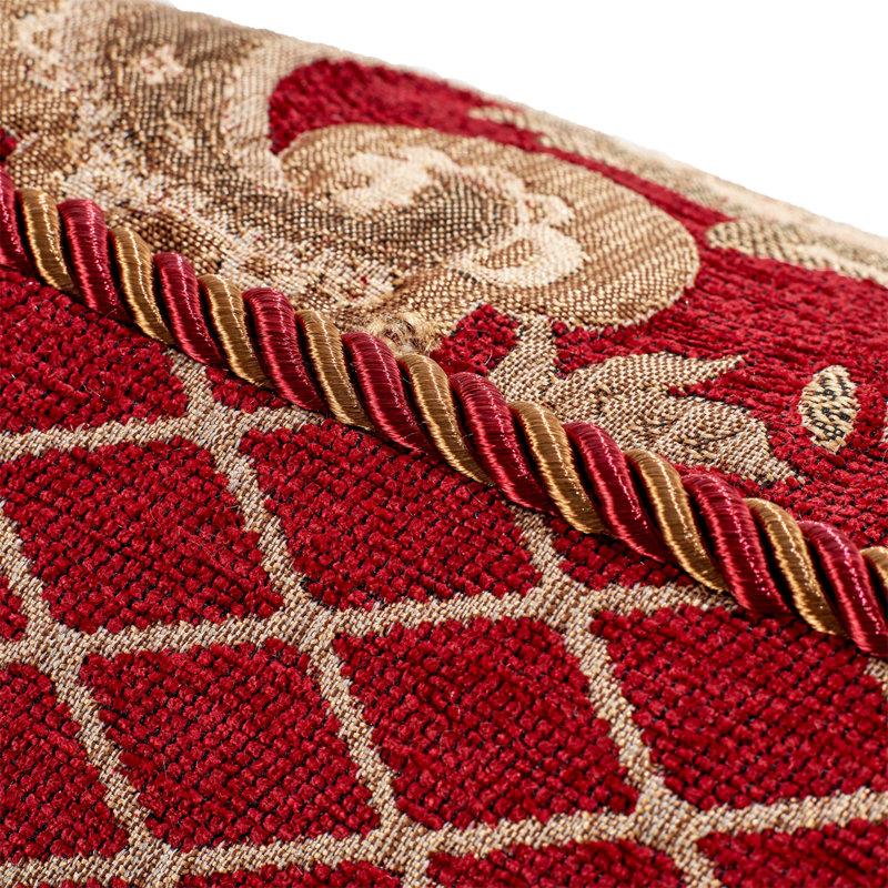 Lafayette Comforter Set - Red, Queen Comforter + 11 Additional Pieces