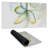 Abstract lotus flower - 15.75"x31.50" Desk mat