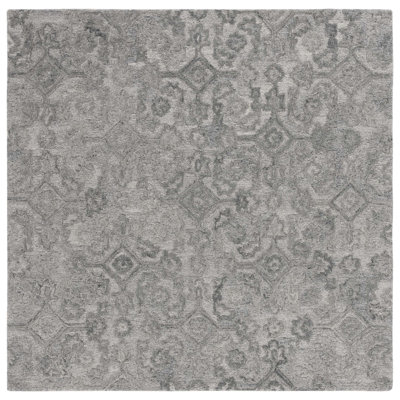 Tapis gris touffeté à la main Marnell
