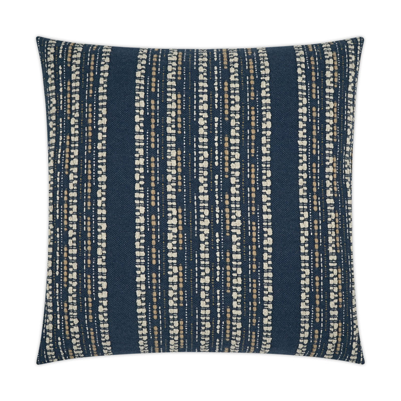 Kyra Pillow Cover & Insert, Navy, Square 24"