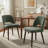 Upholstered Dining Side Chairs with Wood Legs Set Of 4-28864500