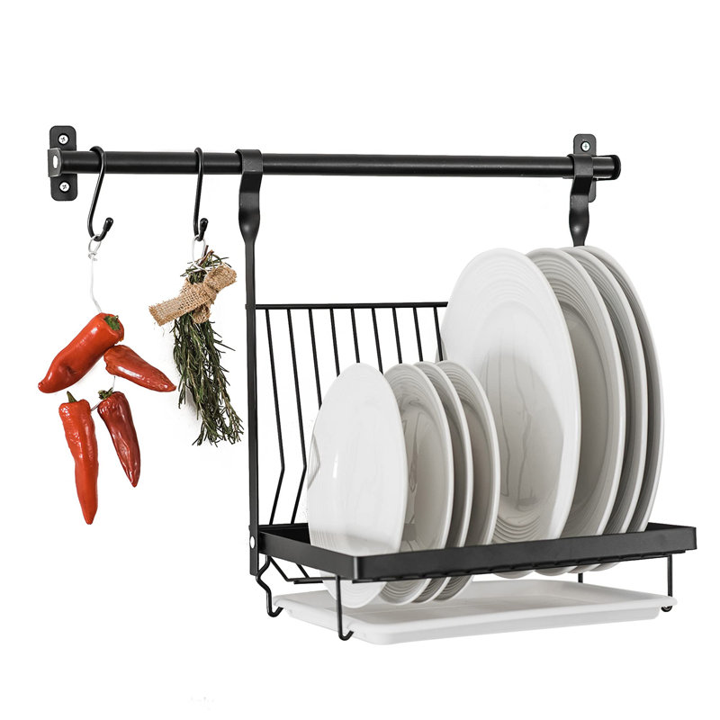 Wall Spice Rack, Black