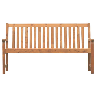Anarah 403.86 cm W Pine Solid Wood Garden Bench