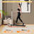 Walking Pad Treadmill with Handle Bar and Adjustable Incline, 3.8HP Portable Electric Treadmills with Wheels for Home-121977328
