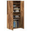 Highboard With Shelf 80 X 39 X 178 Cm Engineered Wood-970475876