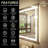 UL Certified Front & Back LED Anti-Fog Tempered Glass Framed Bathroom/Vanity Mirror - Basics by Wayfair™-1250802411