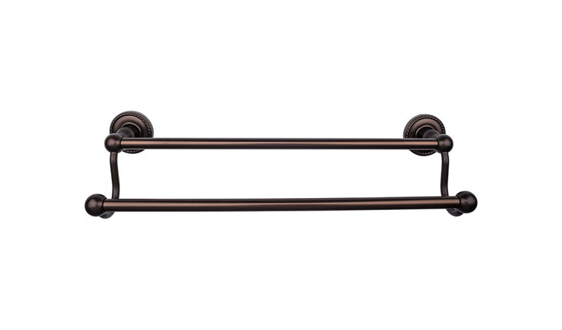 Edwardian Bath Double 26 1/2" Wall Mounted  Towel Bar, Oiled Rubbed Bronze
