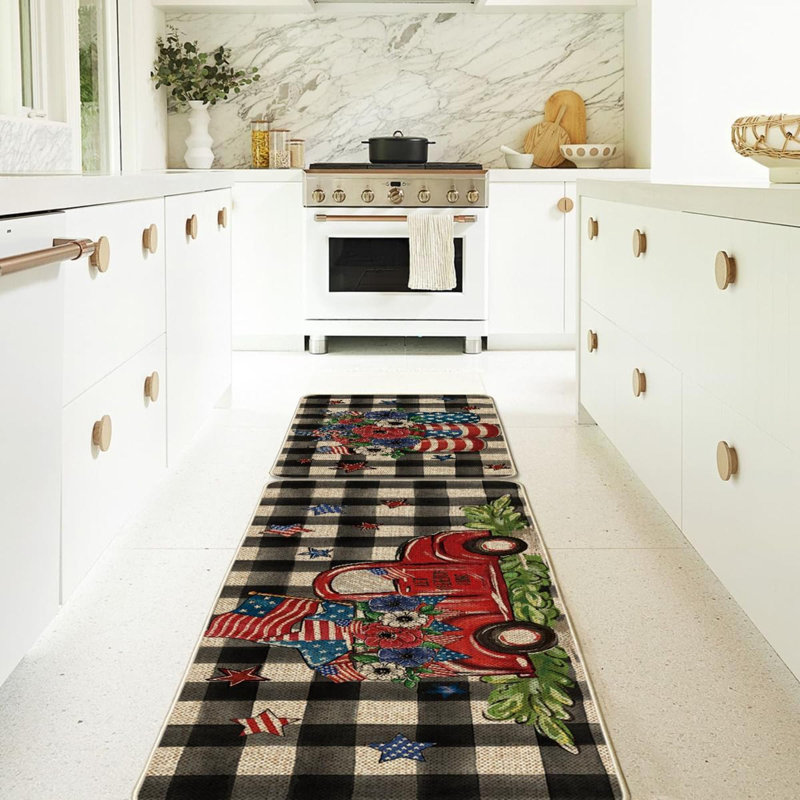 Kacia Water Resistant Non-Skid Kitchen Mat