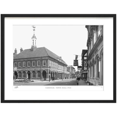 Farnham, Town Hall 1935 by Francis Frith - Single Picture Frame Print
