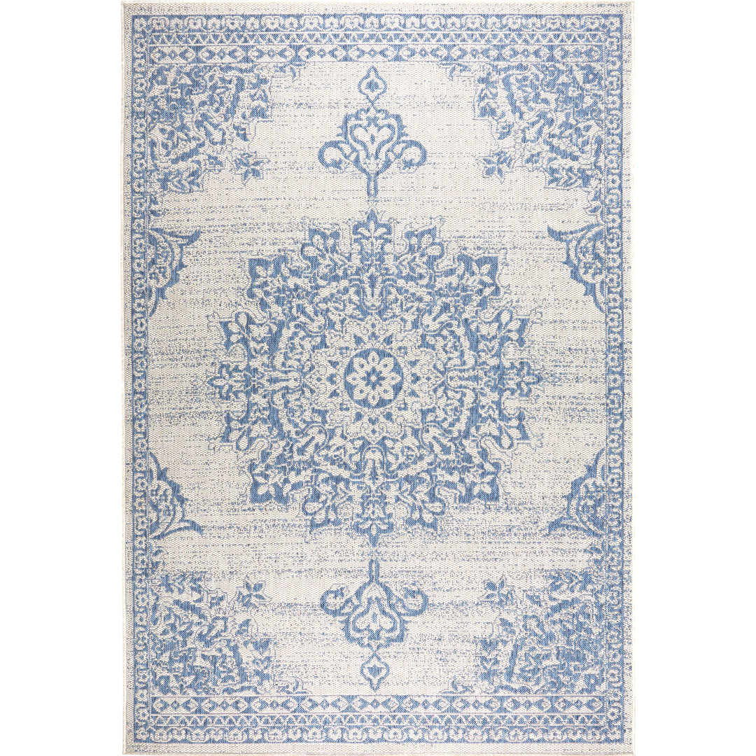 New York Oriental Gray/Blue Rug Nicole Miller